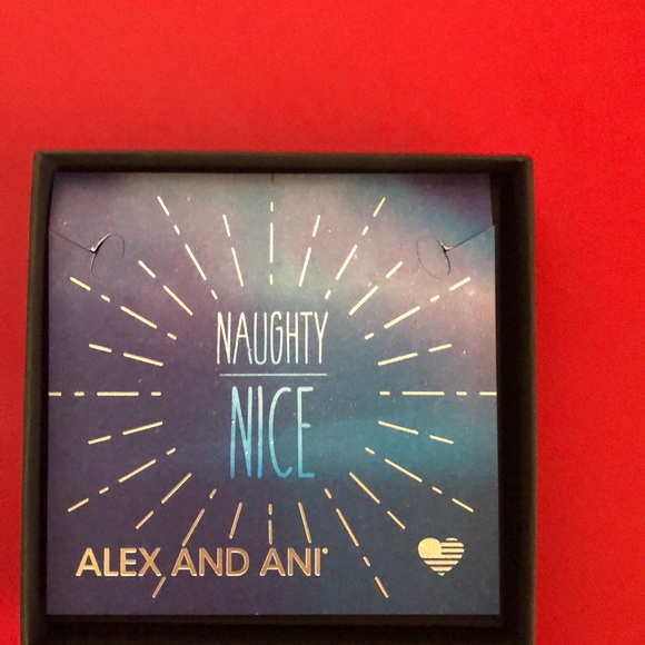 NWT ROSE GOLD ALEX & ANI NAUGHTY/NICE bracelet - Picture 3 of 5
